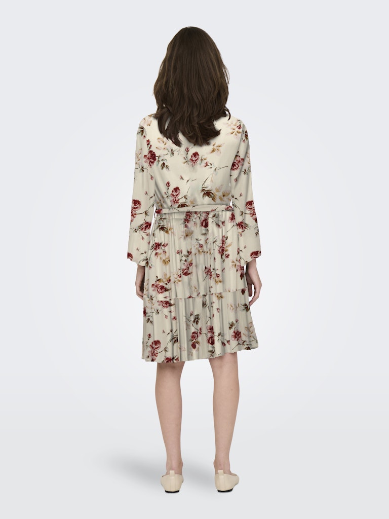 ONLY | CLEMENTINE Kurzes Kleid | Cremebrülee/roseflowers