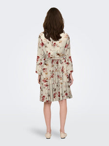 ONLY | CLEMENTINE Kurzes Kleid | Cremebrülee/roseflowers