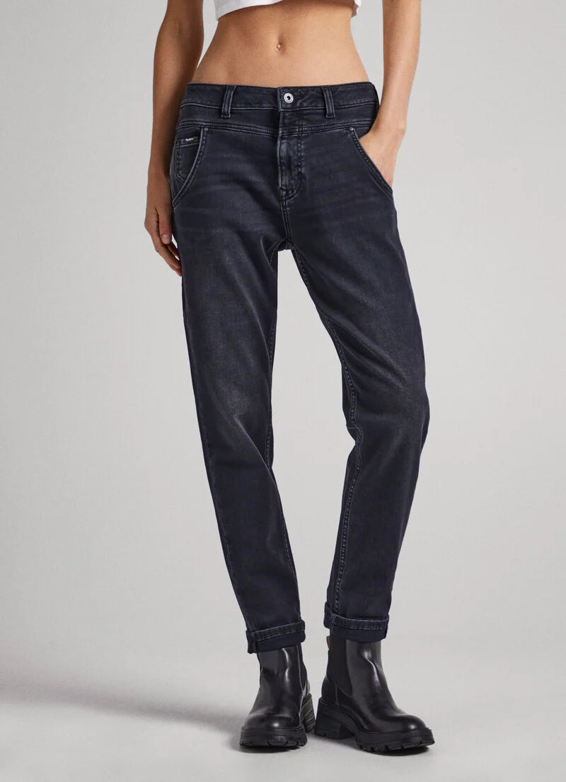 PEPE | CAREY Relaxed Fit - Mid Waist | XF8 black