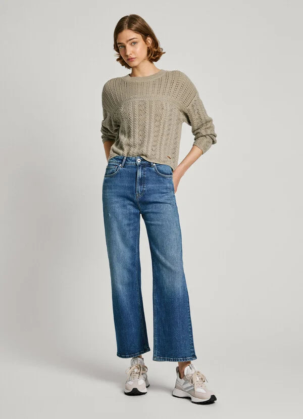 Pepe Jeans | Straight fit high waist- Lexa sky high  | HV4 usedwashed