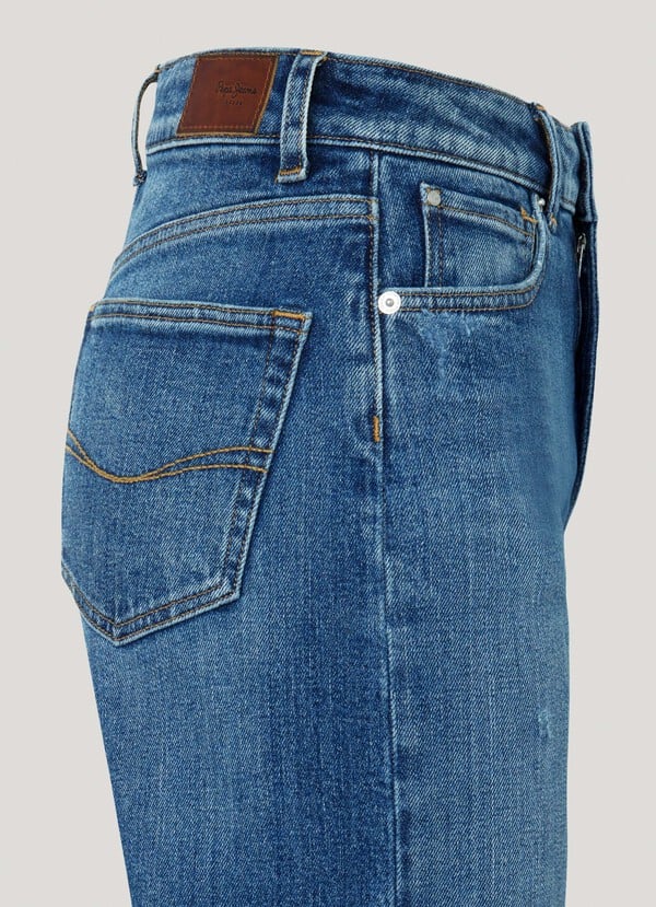 Pepe Jeans | Straight fit high waist- Lexa sky high  | HV4 usedwashed