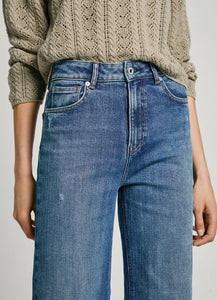 Pepe Jeans | Straight fit high waist- Lexa sky high  | HV4 usedwashed