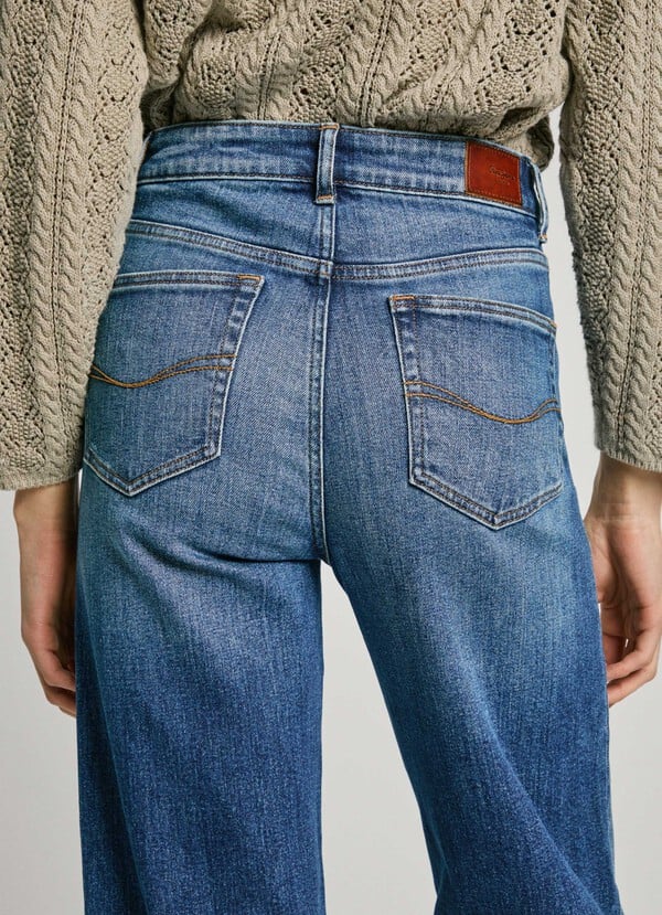 Pepe Jeans | Straight fit high waist- Lexa sky high  | HV4 usedwashed