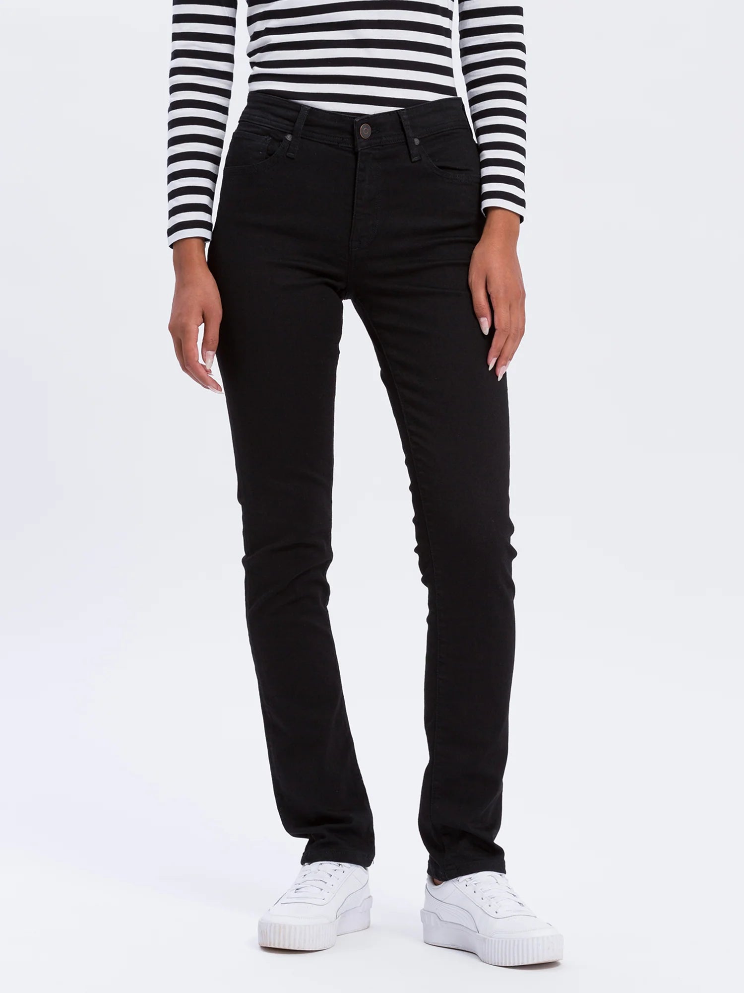 Cross | ANYA - Jeans Slim Fit High Waist | 155 BLACK