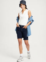 Lade das Bild in den Galerie-Viewer, Cross | Jeans Shorts Anya Slim Fit High Waist  | 005 DARK BLUE
