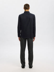SELECTED | SLIM CLARK HEMD | Black