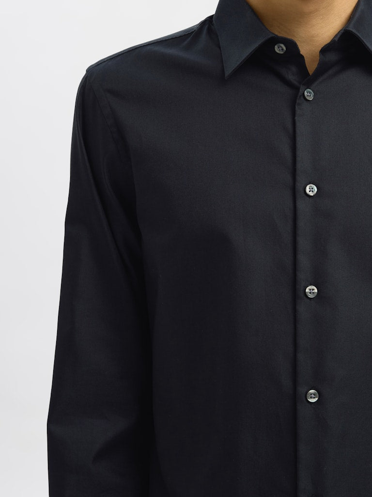 SELECTED | SLIM CLARK HEMD | Black