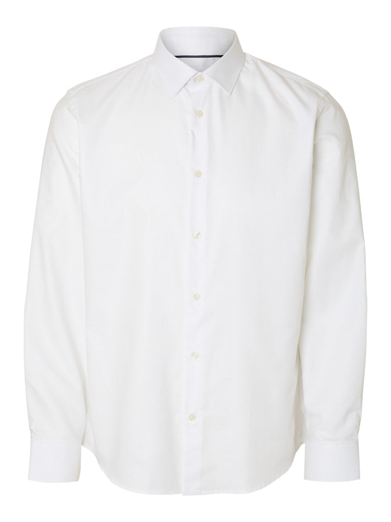 SELECTED | SLIM CLARK HEMD | White