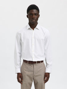 SELECTED | SLIM CLARK HEMD | White
