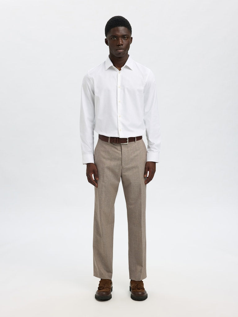 SELECTED | SLIM CLARK HEMD | White