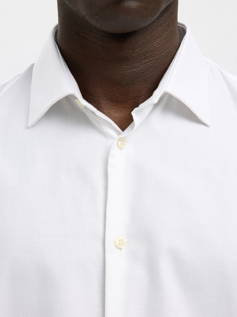 SELECTED | SLIM CLARK HEMD | White