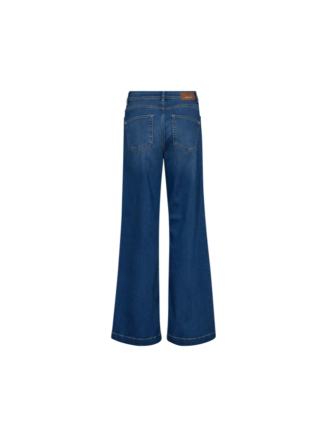 Mos Mosh | MMDara Deluxe Jeans - Wide Fit | 493 Mid Blue