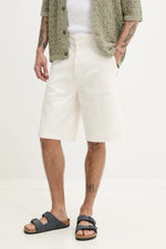Lade das Bild in den Galerie-Viewer, Hugo Blue | Baggy-Fit Twill-Shorts | 121 Open White
