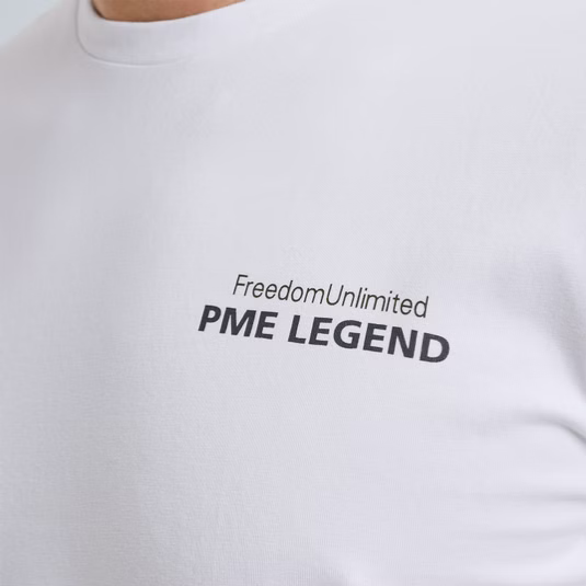 PME | T-Shirt mit langen Ärmeln | 7003 Bright White