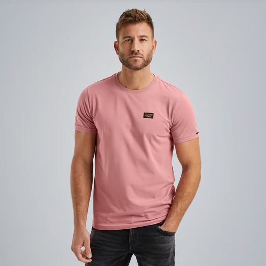 PME | T-Shirt mit Badge | 3163 Rose