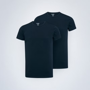 PME | 2-Pack Basic T-Shirt Rundhals | 5287 navy