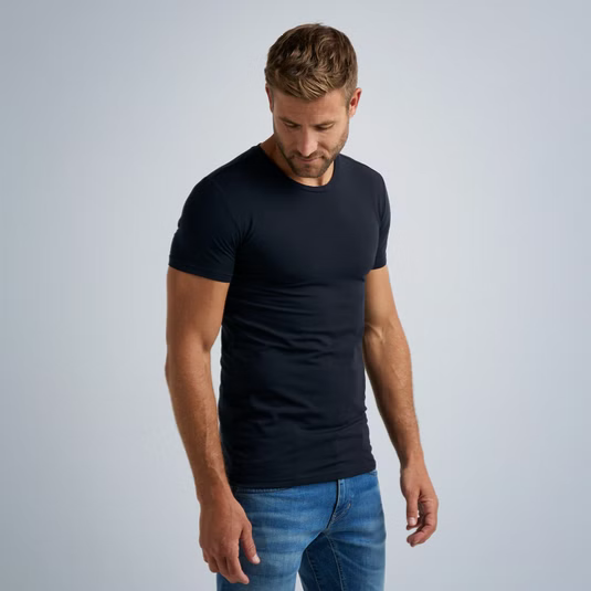 PME | 2-Pack Basic T-Shirt Rundhals | 5287 navy