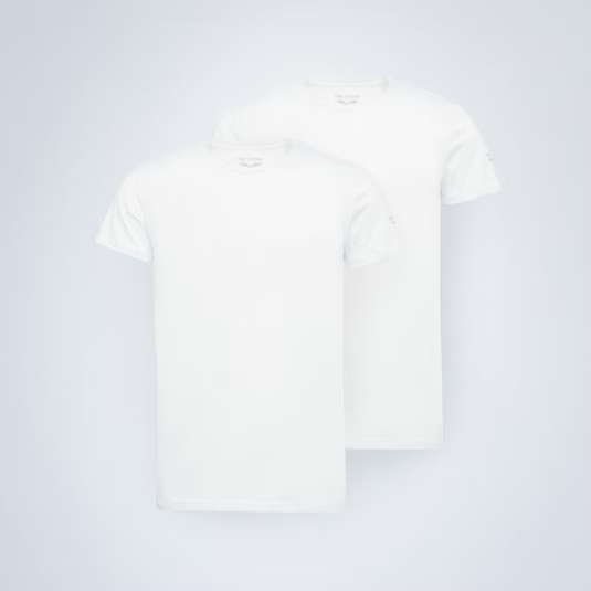 PME | 2-Pack Basic T-Shirt Rundhals | 900 weiss