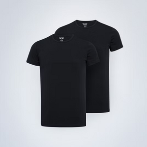 PME | 2-Pack Basic T-Shirt Rundhals | 999 schwarz