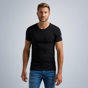 PME | 2-Pack Basic T-Shirt Rundhals | 999 schwarz