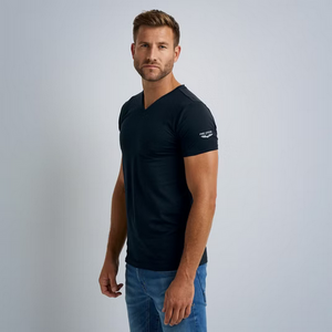 PME | 2-Pack Basic T-Shirt V-neck | 5287 navy