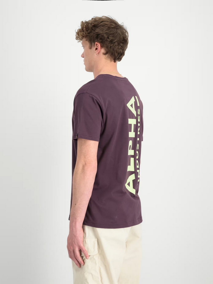 Alpha Industries | Backprint T | 719 Plum