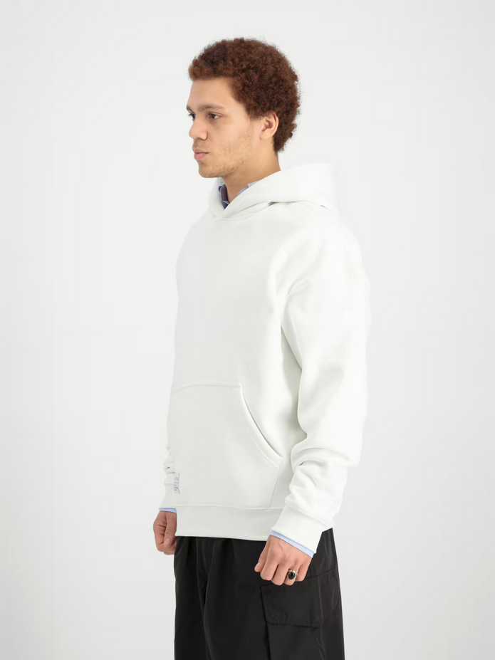 Alpha Industries | Logo BP Hoodie  | 09 white