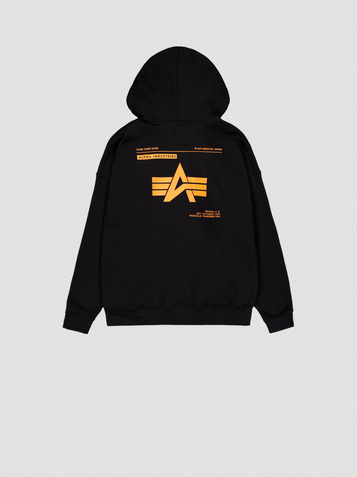 Alpha Industries | Logo BP Hoodie  | 03 black