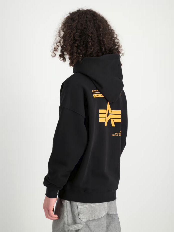 Alpha Industries | Logo BP Hoodie  | 03 black