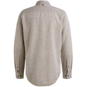PME | Hemd aus Baumwolle/Leinen | 6407 Butternut