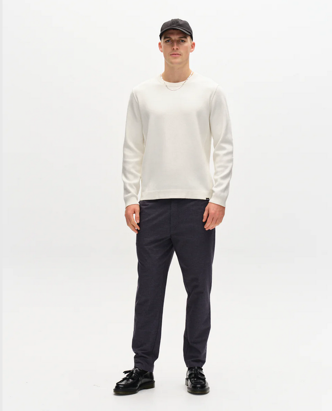 GABBA | Monza Button Regular Chinohose | 0508 navy