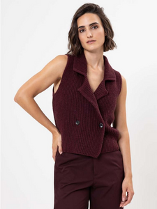 Herrlicher | Susa Strickweste | 24 bordeaux