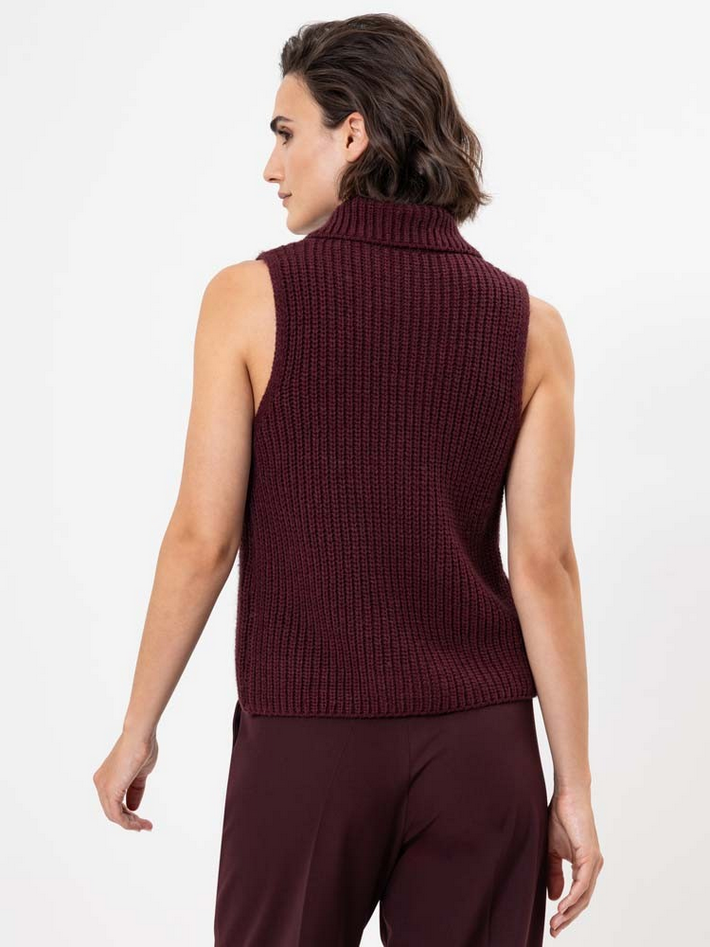 Herrlicher | Susa Strickweste | 24 bordeaux