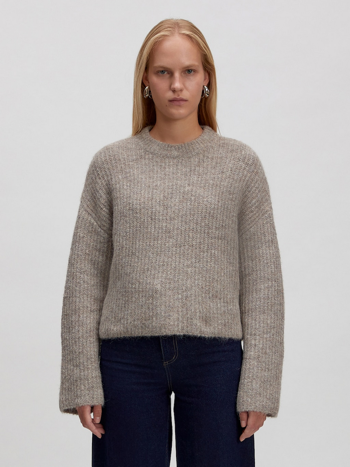 Edited | Pullover 'Salome' | TAUPE hellbraun