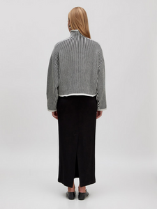 Edited | Pullover 'Nohea' | BLK/WHITE gestreift