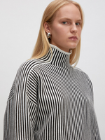 Lade das Bild in den Galerie-Viewer, Edited | Pullover &#39;Nohea&#39; | BLK/WHITE gestreift

