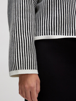 Lade das Bild in den Galerie-Viewer, Edited | Pullover &#39;Nohea&#39; | BLK/WHITE gestreift
