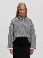 Lade das Bild in den Galerie-Viewer, Edited | Pullover &#39;Nohea&#39; | BLK/WHITE gestreift
