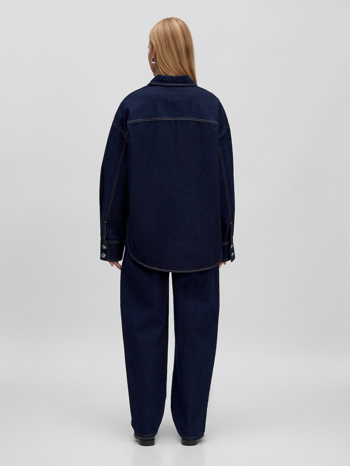 Edited | Jeanshemd 'Haley' | MID BLUE rinsed