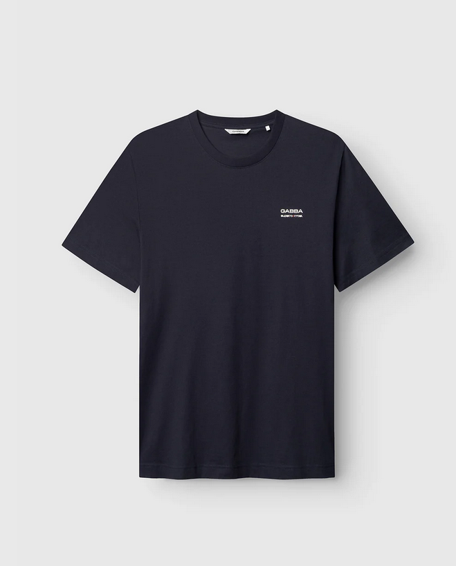 GABBA | Dune Kay Man Bauw SS GOTS T-Shirt | Navy