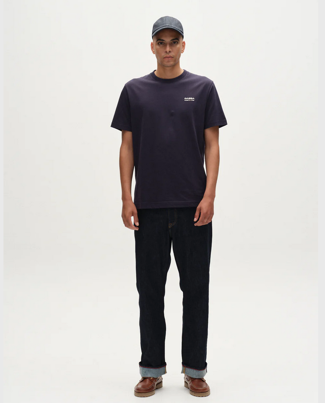 GABBA | Dune Kay Man Bauw SS GOTS T-Shirt | Navy