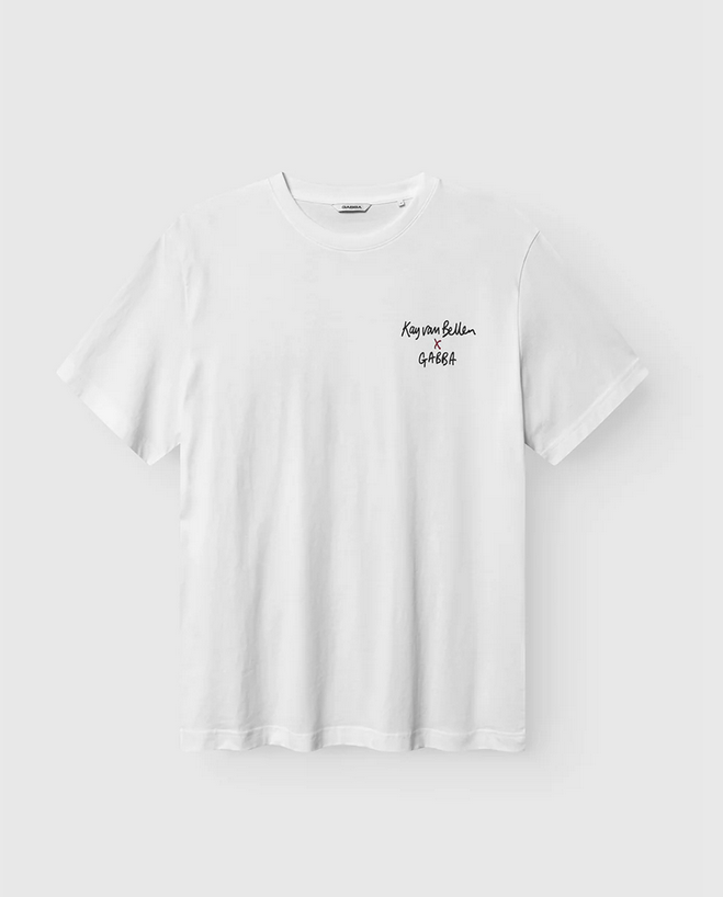 GABBA | Dune Kay Man SS GOTS T-Shirt | White