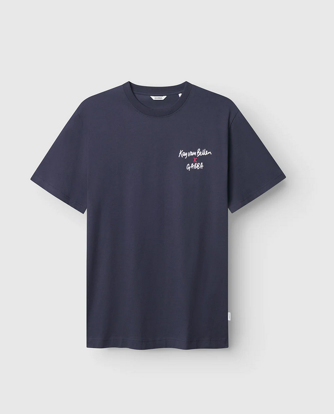 GABBA | Dune Kay Man SS GOTS T-Shirt | Navy