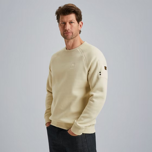 PME | Sweatshirt mit Flight Pocket | 7013 weiss