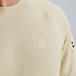 PME | Sweatshirt mit Flight Pocket | 7013 weiss