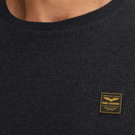 Lade das Bild in den Galerie-Viewer, PME | Langarmshirt mit Waffelstruktur | 5281 schwarz
