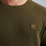 Lade das Bild in den Galerie-Viewer, PME | Langarmshirt mit Waffelstruktur | 6416 Oliv
