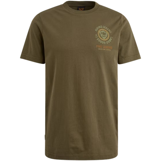 PME | T-Shirt mit Artwork | 6416 dunkelgrün