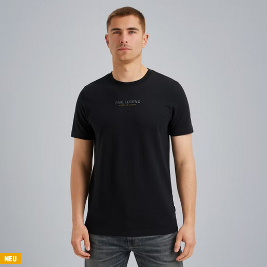 PME | T-Shirt mit Waffelstruktur | 5281 Schwarz