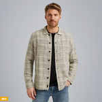 Lade das Bild in den Galerie-Viewer, PME | Hemdjacke mit Karomuster | 7013 weiss
